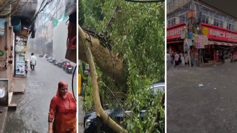 सड़कों पर जाम, रेंगती गाड़ियां और उड़ानों पर असर... दिल्ली-NCR में झमाझम बारिश से गिरा पारा लेकिन बढ़ी मुसीबत, 3 दिनों का येलो अलर्ट; रहें सावधान