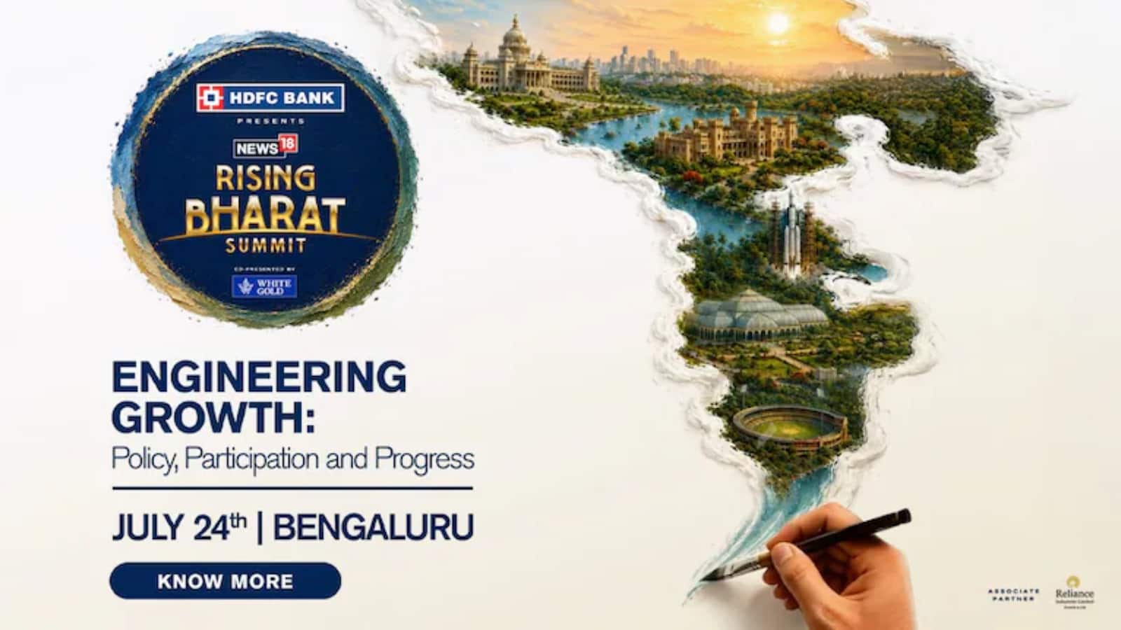 News18 Rising Bharat Summit: बेंगलुरु से शुरू होगी विकास की नई कहानी, दक्षिण भारत के भविष्य पर होगी चर्चा
