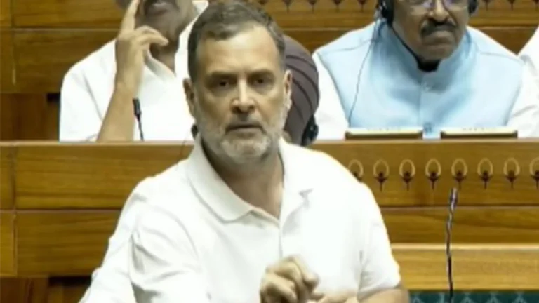 Anti Paper Leak Bill Debate: राहुल गांधी के बयान पर संसद में हंगामा, किरेन रिजिजू बोले- उन्होंने झूठे आरोप लगाए, माफी मांगें