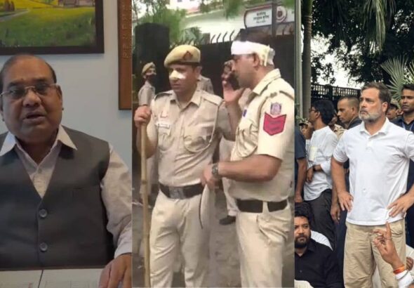 करपात्री महाराज का वो 'श्राप' और 1984 के दंगों को याद दिलाकर बृजलाल ने राहुल गांधी पर साधा निशाना, बोले- 'लाठीचार्ज पर आपको बोलने का हक नहीं'