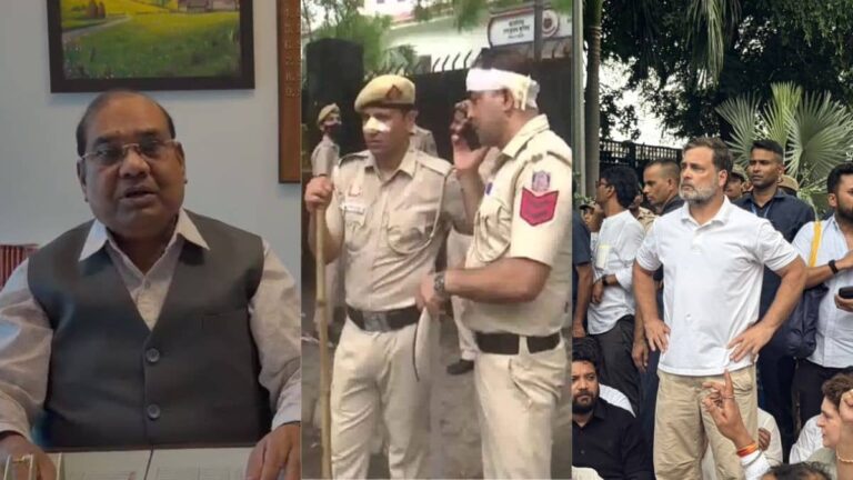 करपात्री महाराज का वो 'श्राप' और 1984 के दंगों को याद दिलाकर बृजलाल ने राहुल गांधी पर साधा निशाना, बोले- 'लाठीचार्ज पर आपको बोलने का हक नहीं'