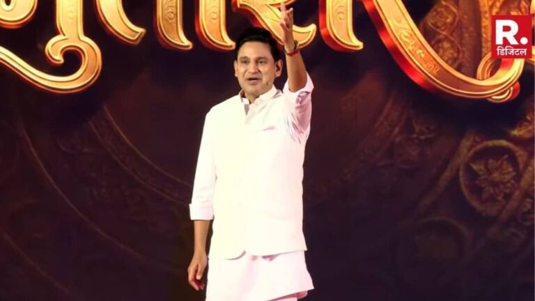सनातन से ही भगवा आसमान था और है, शिवाजी और नानक को पिता कहते हैं हम अपना, हमारे बाप का हिंदुस्तान था और है- मनोज मुंतशिर, VIDEO