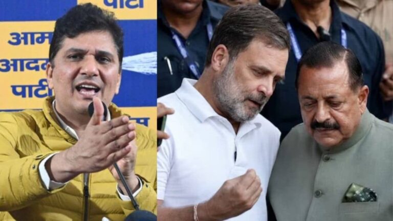 राहुल गांधी से मिले PM मोदी के मंत्री तो AAP को लगी मिर्ची, INDI गठबंधन में फूट, सौरभ भारद्वाज बोले- वह जंतर मंतर नहीं जाना चाहते बल्कि...