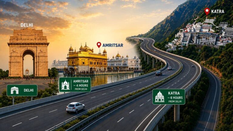 Delhi Katra Expressway: अब दिल्‍ली टू वैष्णो देवी सिर्फ 6 घंटे में, दिल्ली-अमृतसर-कटरा एक्सप्रेसवे इन 4 राज्यों का सफर बना देगा आसान