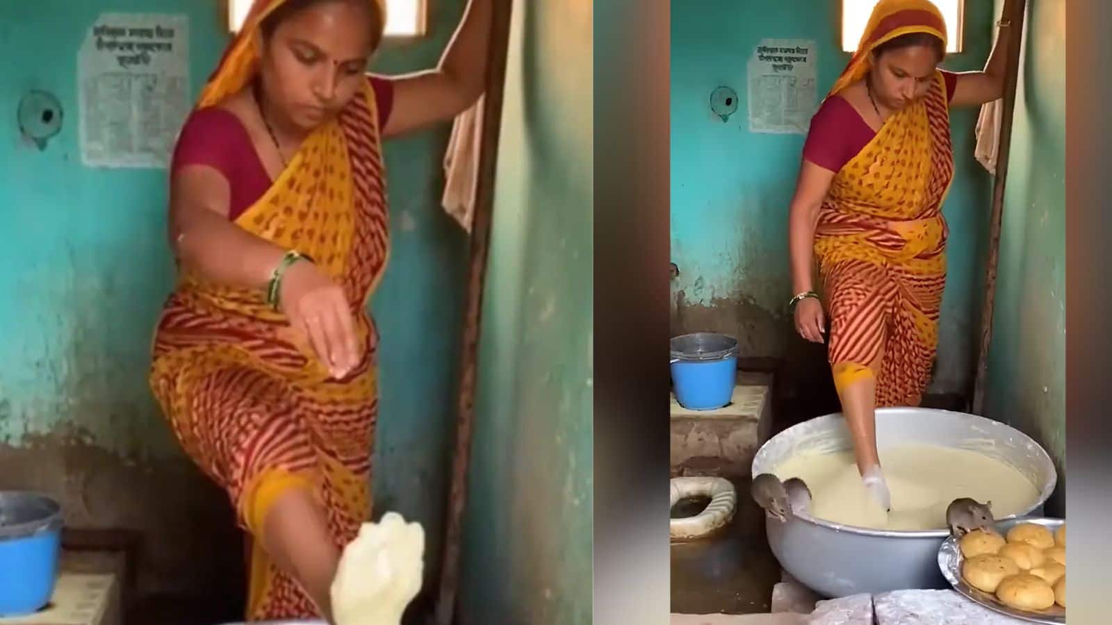 Video: शौचालय के पास नंगे पैर आटा गूंथती महिला का वीडियो वायरल, फूड हाइजीन को लेकर सोशल मीडिया पर मचा हंगामा