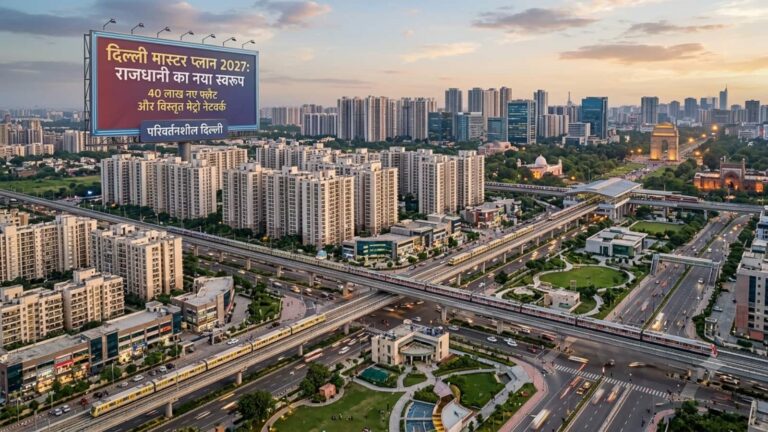 दिल्ली मास्टर प्लान 2027 के तहत राजधानी का बदलेगा पूरा नक्शा, 40 लाख नए फ्लैट और मेट्रो नेटवर्क का होगा विस्तार
