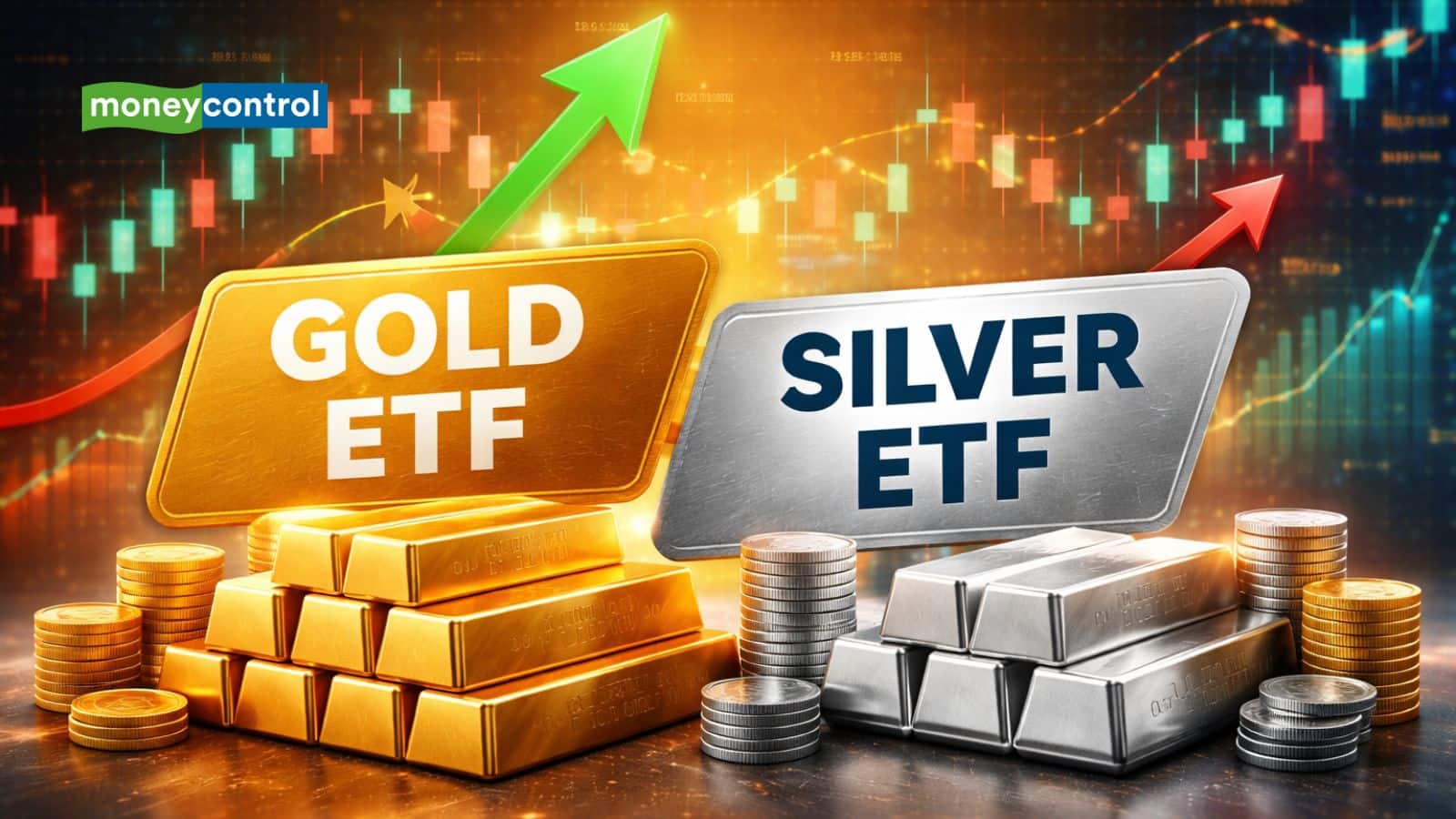 Gold silver ETFs: सोने-चांदी की कीमतों में उछाल से ETF में तेजी,  सिल्वर ETF फंड्स 4% से ज़्यादा चढ़े