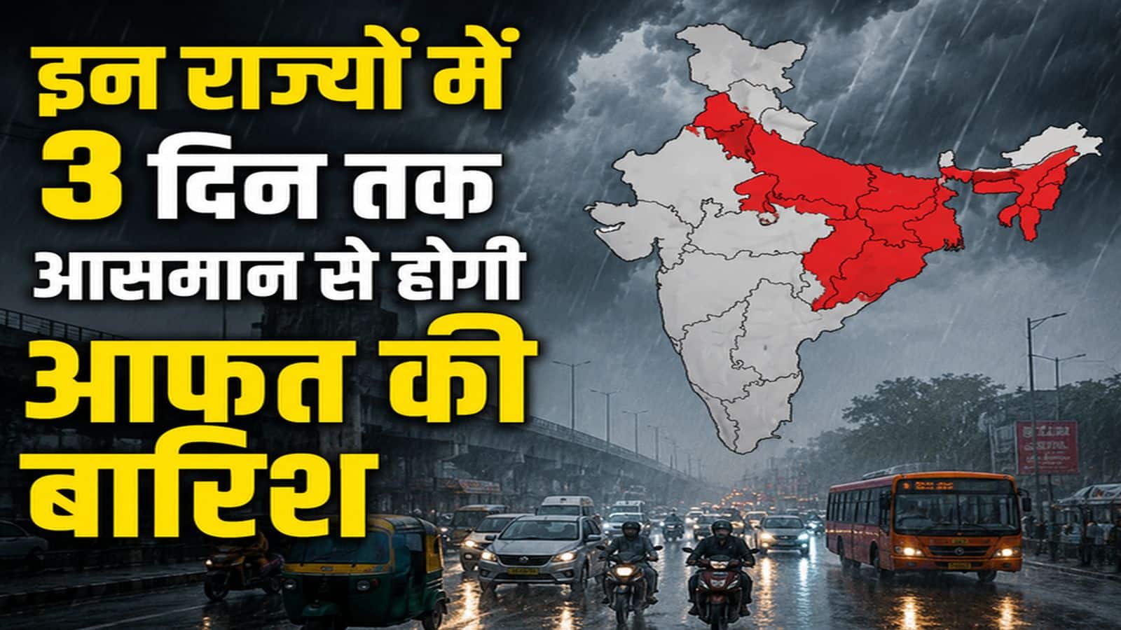 यूपी, बिहार, MP संग कई राज्यों में IMD ने अगले 3 दिन तक जारी किया भारी बारिश का अलर्ट, जानिए अपने इलाके के मौसम का हाल