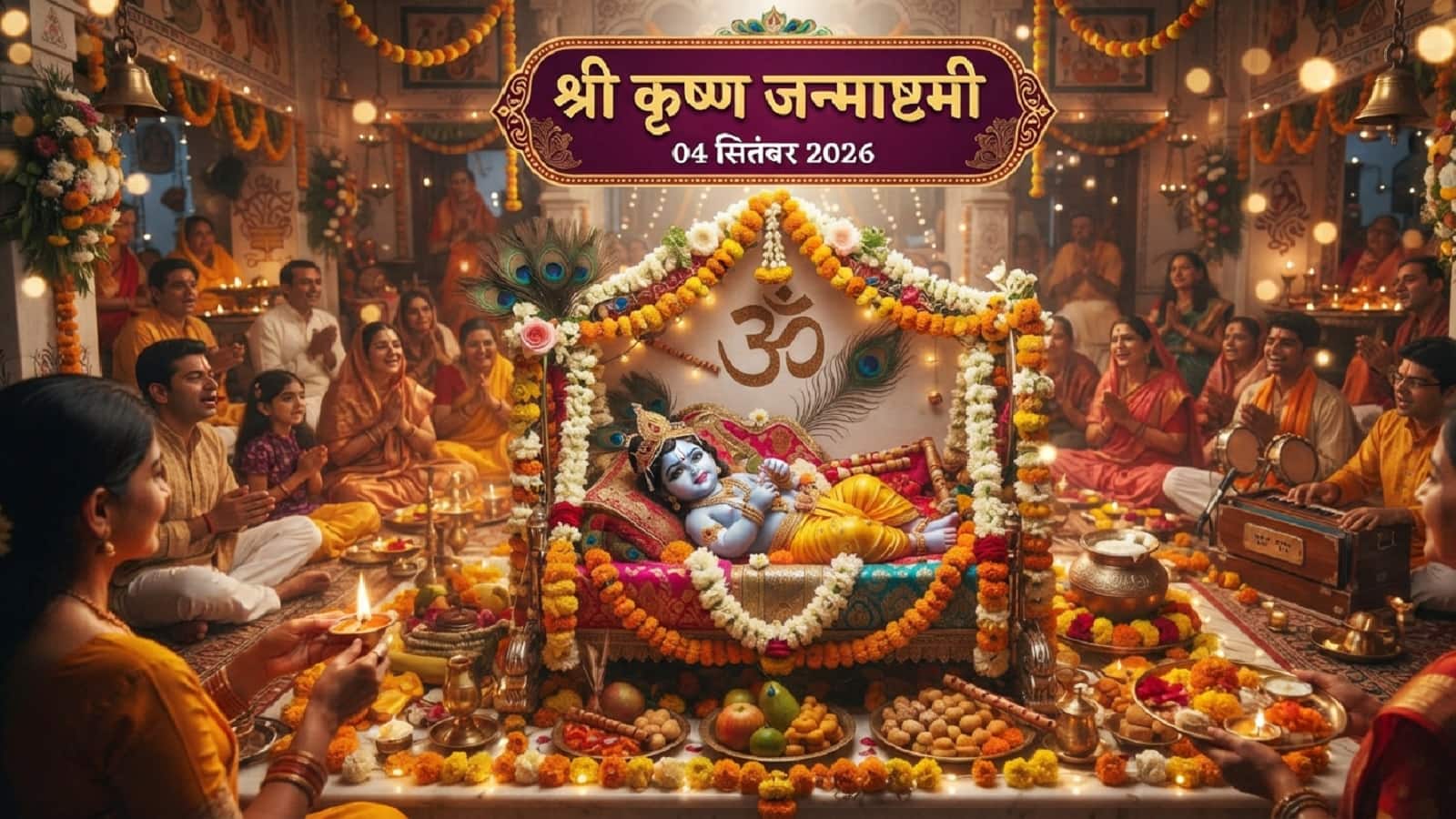 Janmashtami Kab Hai 2026: 4 सितंबर को वज्र योग में मनाया जाएगा भगवान श्रीकृष्ण का जन्मोत्सव, जानें शुभ मुहूर्त और रोहिणी नक्षत्र का समय