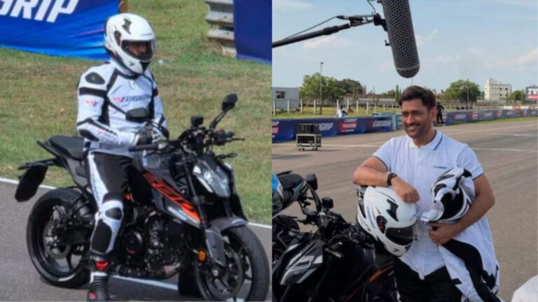 MS Dhoni: रेसिंग ट्रैक पर सुपरबाइक दौड़ाते दिखे एमएस धोनी, वायरल हुआ वीडियो