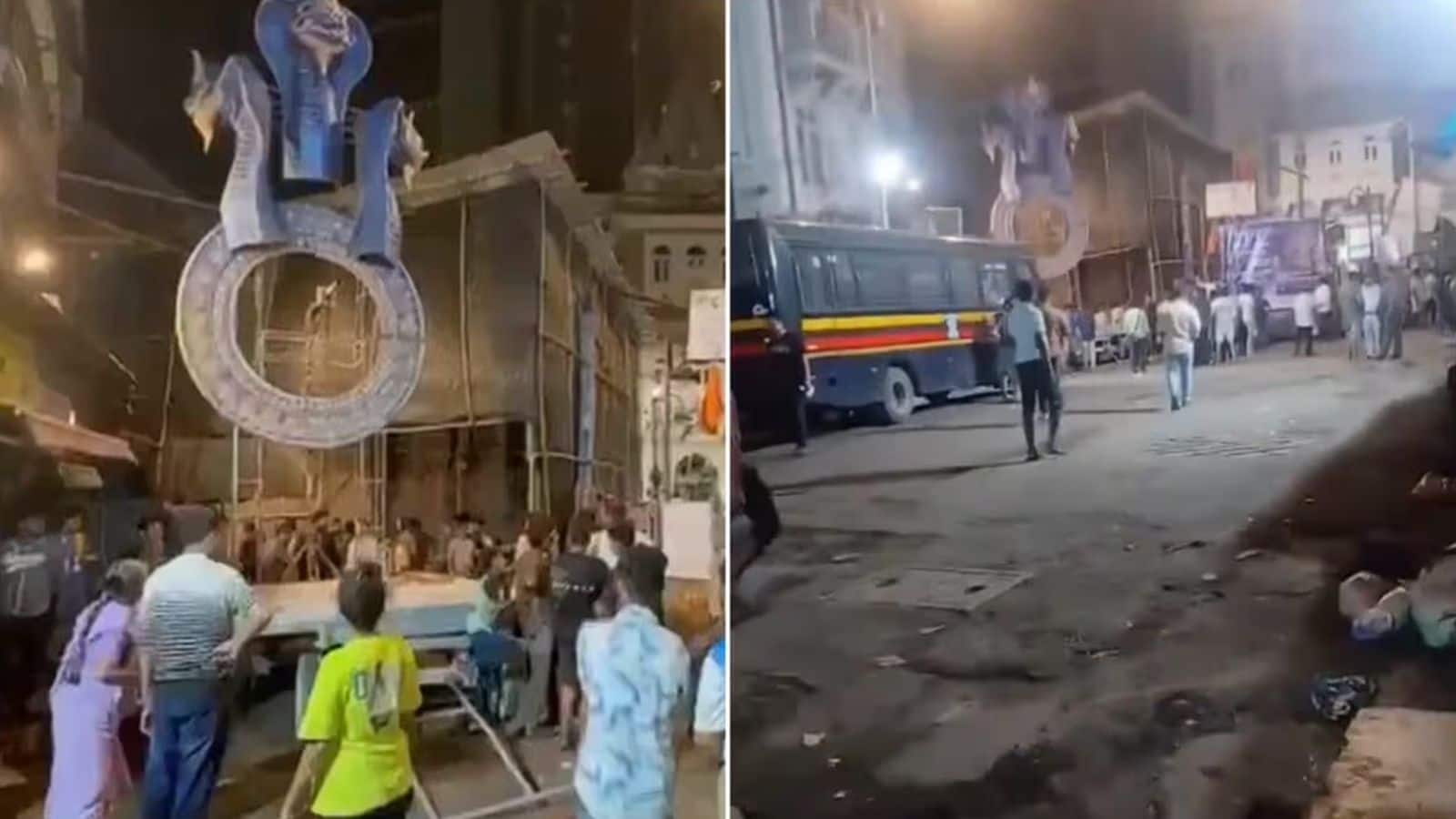 मुंबई में दर्दनाक हादसा! भगवान गणेश की विशाल प्रतिमा गिरने से 2 लोगों की मौत, 5 घायल