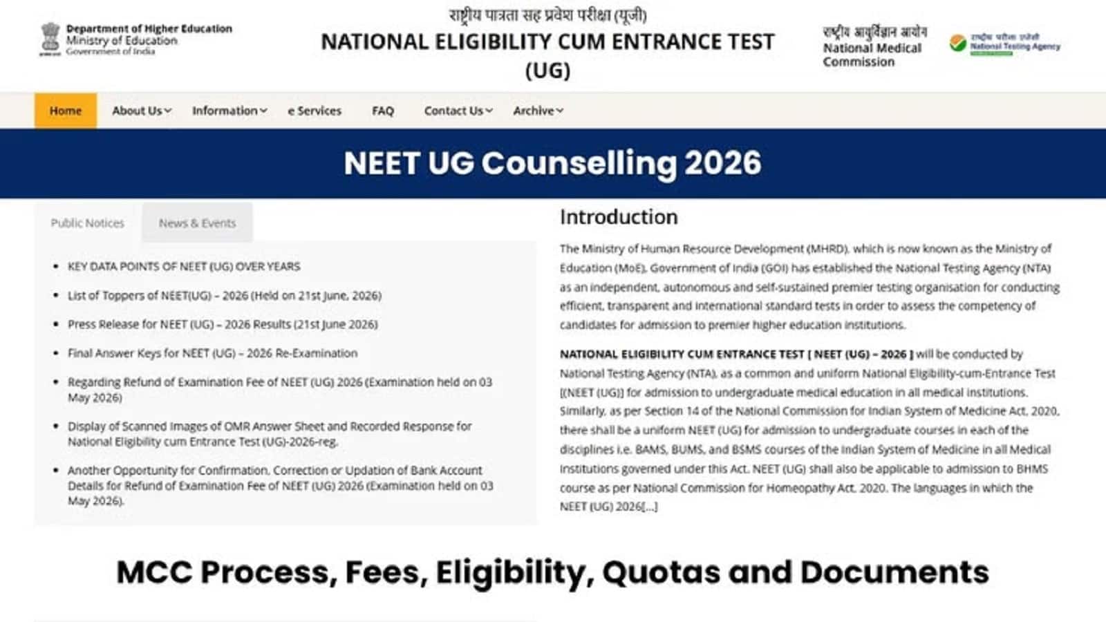 NEET UG 2026 Admission Process: 4 अगस्त को होगी नीट यूजी की काउंसलिंग और चॉइस फिलिंग प्रक्रिया, यहां देखें इसकी स्टेप बाय स्टेप गाइड