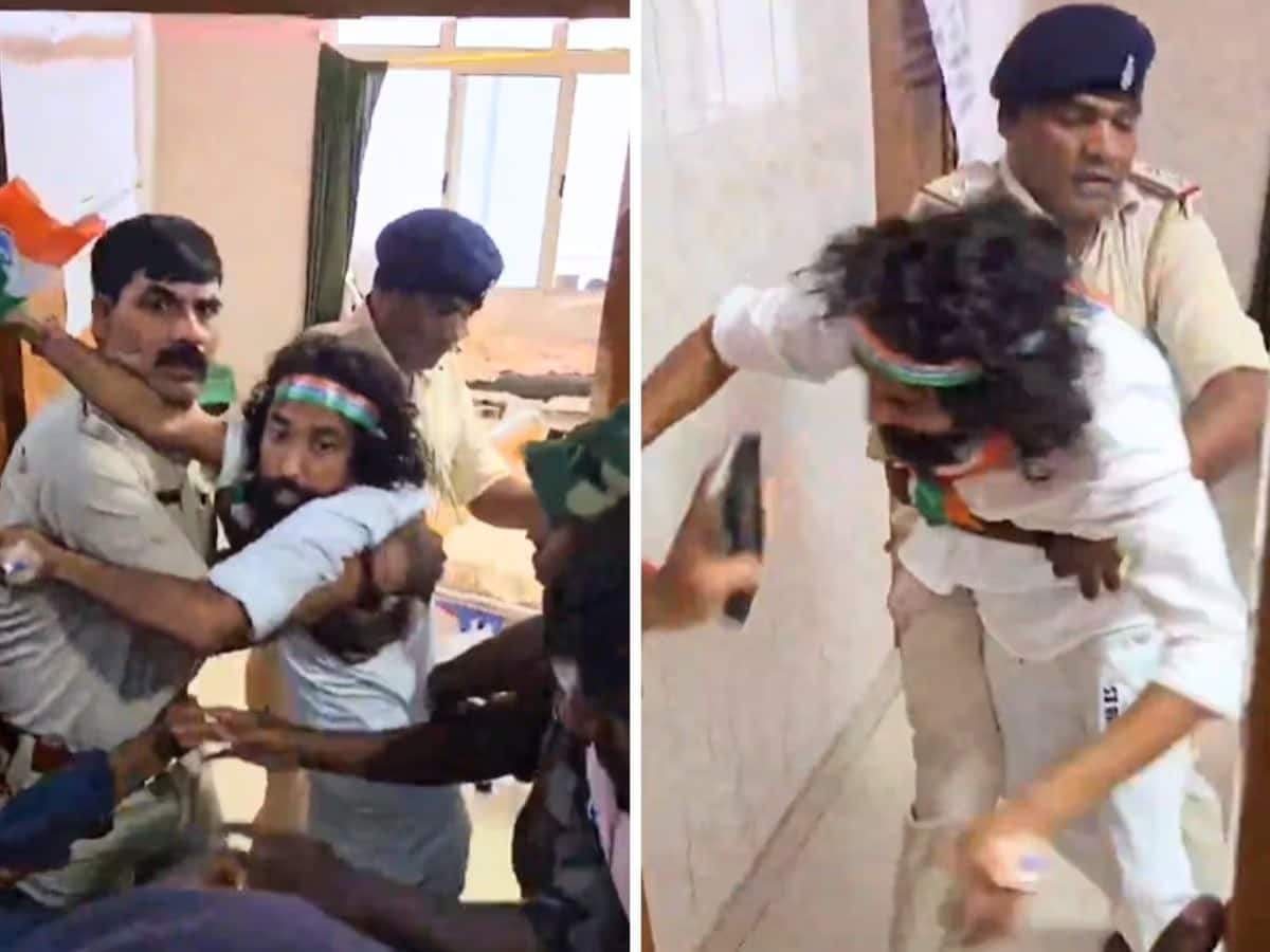 तिरंगा यात्रा में जाने से रोके गए देवेंद्र महतो, पुलिस पर मारपीट का आरोप...सामने आया वीडियो