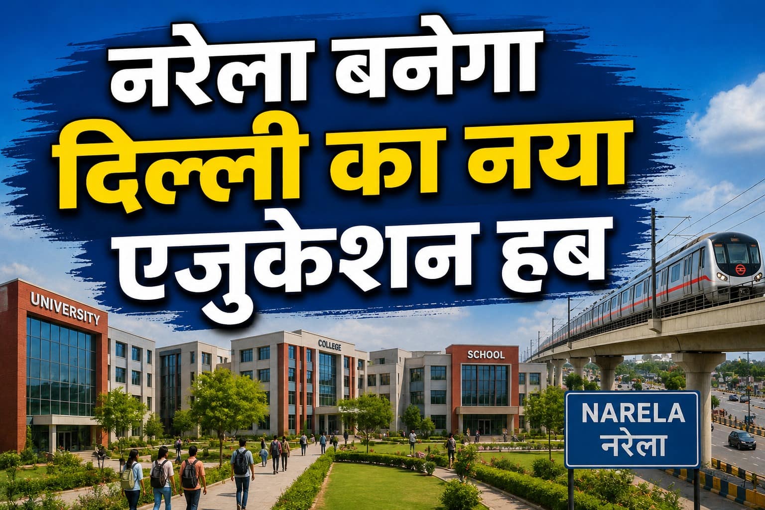 Delhi Master Plan 2047: नरेला बनेगा दिल्ली का नया एजुकेशन हब; स्कूल से स्टार्टअप तक जुड़ेंगी शिक्षा की कड़ियां