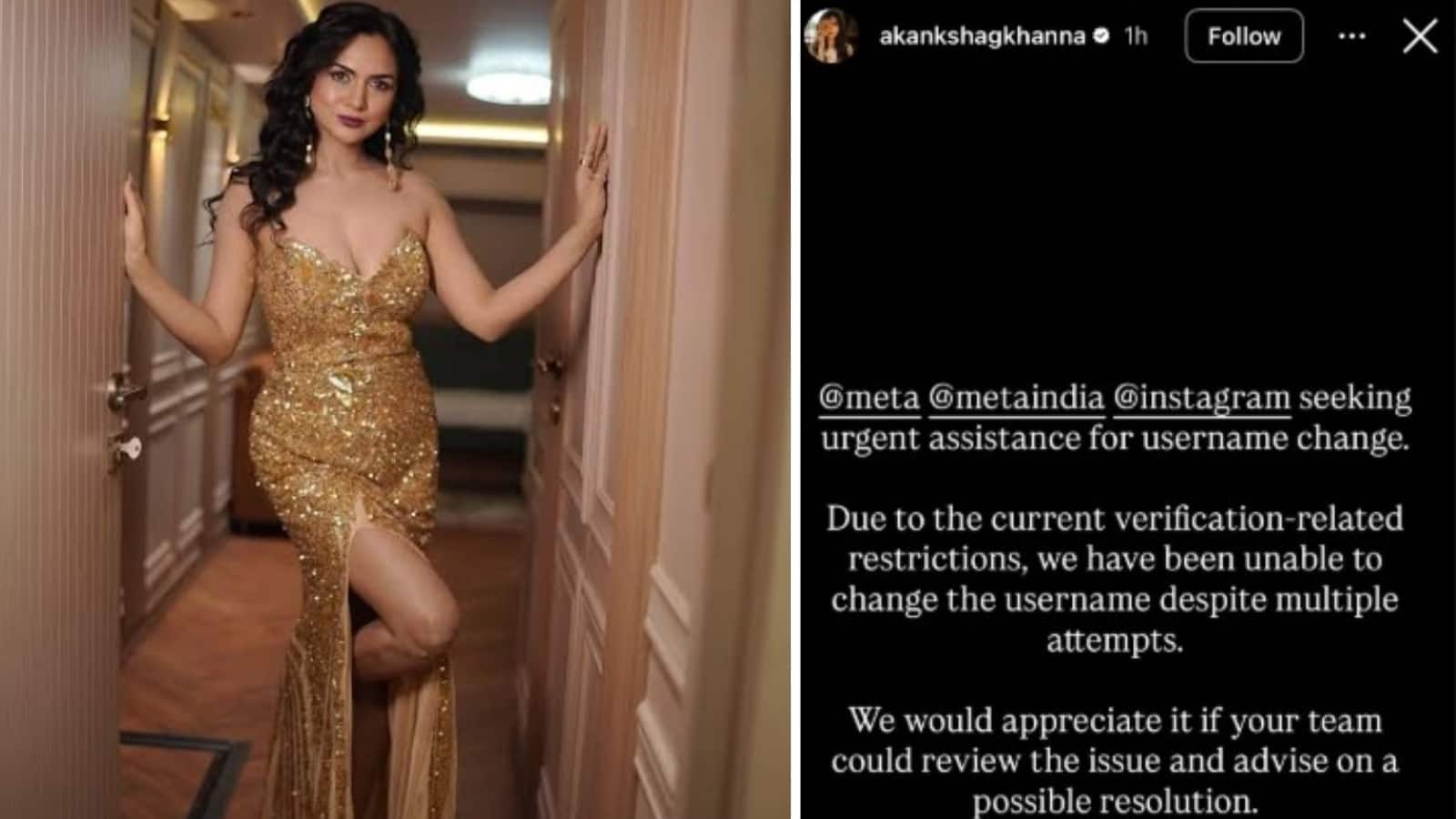 Akanksha Chamola: अपने नाम से खन्ना हटाने को बेताब आकांक्षा चमोला, यूजर नेम बदलने के लिए मेटा इंडिया से मांगी मदद