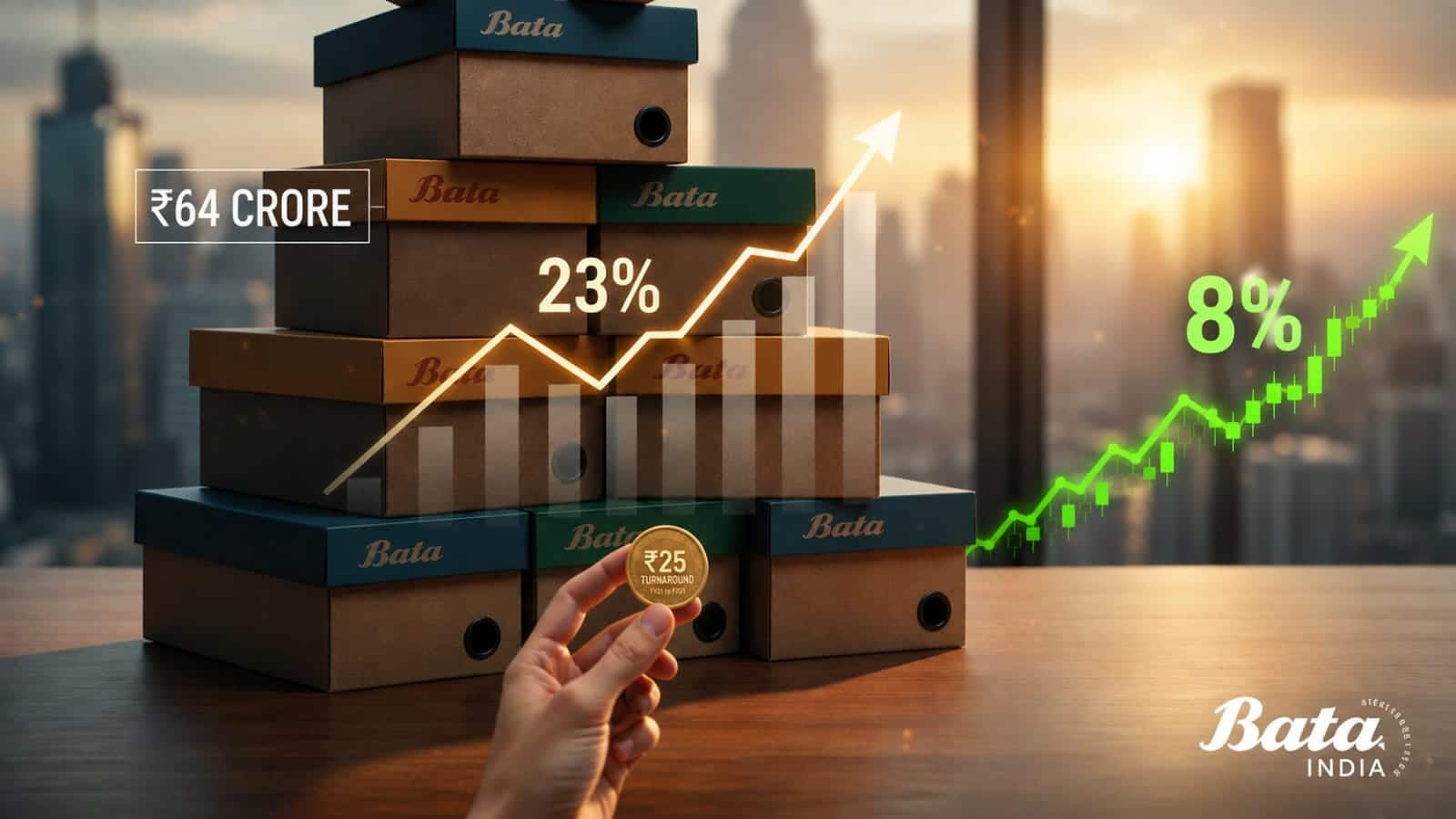 Bata Shares: चार दिनों की गिरावट के बाद संभला शेयर, धमाकेदार रिजल्ट और डिविडेंड के ऐलान पर 8% का उछाल