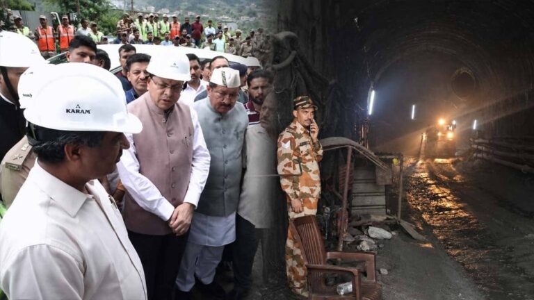 Chamoli Tunnel Collapse: खराब मौसम के बावजूद चमोली के पीपलकोटी पहुंचे CM धामी; रेस्क्यू ऑपरेशन की ली जानकारी; अब तक 7 मजदूरों की मौत