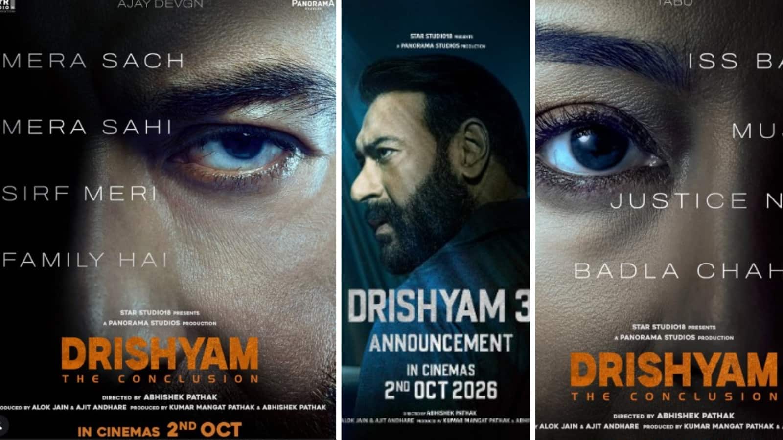Drishyam 3:  'हर इंसान का नजरिया अलग होता है... मेरे लिए मेरी फैमिली ही सब कुछ है', मेकर्स ने 'दृश्यम 3' के नए टाइटल को रिवील किया