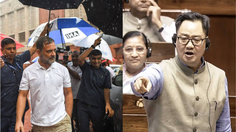 'हम चर्चा के लिए तैयार, हमारे पास जवाब था और अमित शाह भी तैयार थे लेकिन कांग्रेस भाग गई...', किरेन रिजिजू का राहुल गांधी और विपक्ष पर हमला