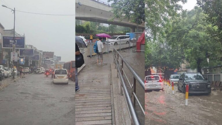 Heavy Rain: जोरदार बारिश से दिल्ली-NCR में भारी जलभराव, सड़कों पर ट्रैफिक जाम, रेंग रही गाड़ियां; ऑफिस से घर लौटने वालों को भारी परेशानी, VIDEO
