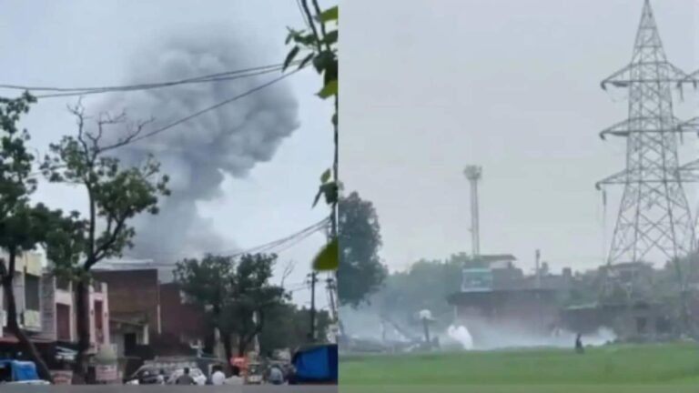 कौशांबी की पटाखा फैक्ट्री में जोरदार ब्लास्ट, 3 की मौत, 10 से ज्यादा लोग झुलसे, कई मकान भी जमींदोज