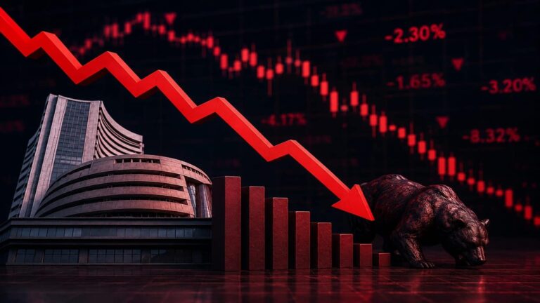 ₹87 हजार करोड़ घटी निवेशकों की दौलत, लगातार पांचवे दिन Sensex लाल, 24288 पर बंद Nifty