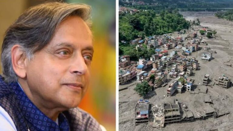 नेपाल में भयानक बाढ़ के बीच काठमांडू में ग्राउंड जीरो पर शशि थरूर भी मौजूद, त्रासदी की ये तस्वीरें पोस्ट कर बड़ी जानकारी शेयर की
