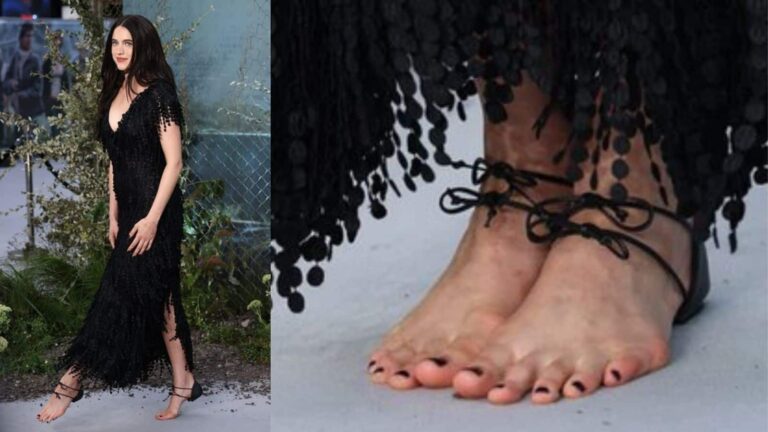 ड्रेस पर नहीं, Margaret Qualley के पैरों पर अटक गई सबकी नजर, आखिर क्या खास था इस अजीब सैंडल में?