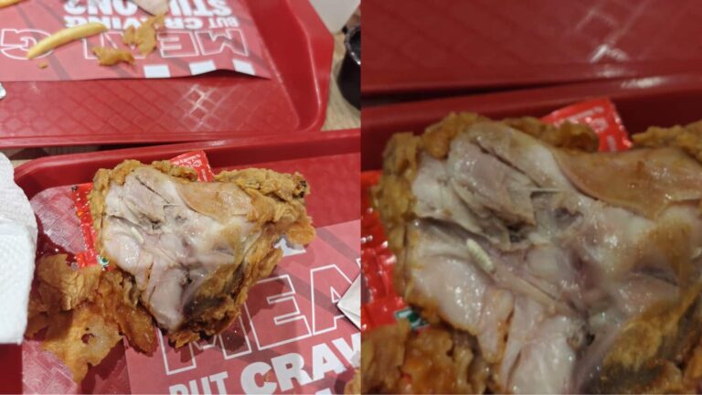 VIDEO: KFC में चिकन खाने पहुंचा शख्स, ऑर्डर आते ही मच गया हंगामा...फ्राइड चिकन से निकली हैरान करने वाली चीज