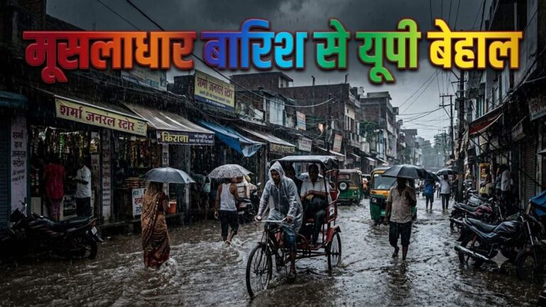 Gorakhpur Rain Alert: गोरखपुर में मूसलाधार बारिश का कहर! 4 लोगों की मौत, सांसद रवि किशन के आवास में भी घुसा पानी