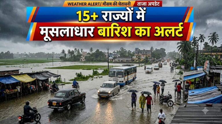 IMD Rain Forecast: लो-प्रेशर ने बदला मौसम का मिजाज, यूपी-दिल्ली और एमपी समेत 15+ राज्यों में मूसलाधार बारिश का अलर्ट! जानिए अपने राज्य का वेदर