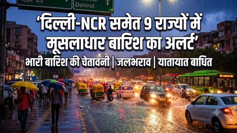 आज का मौसम: दिल्ली-एनसीआर समेत इन 9 राज्यों में भारी बारिश का अलर्ट, बिहार से बंगाल तक जानिए कहां-कहां IMD ने दी आंधी-तूफान की चेतावनी