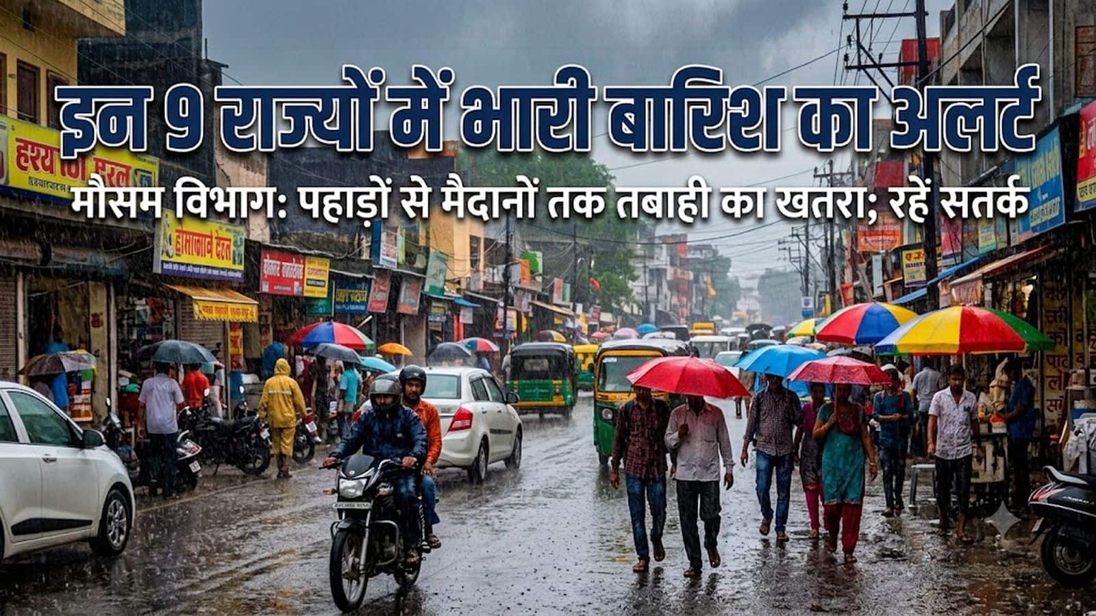 कल का मौसम: 16 सितंबर को दिल्ली-एनसीआर, पंजाब और केरल समेत 9 राज्यों में भारी बारिश का अलर्ट, IMD ने जारी की ये चेतावनी