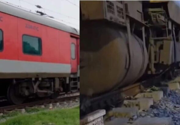 आरा में महानंदा एक्सप्रेस के 2 डिब्बे पटरी से उतरे, कम स्पीड के चलते टला बड़ा हादसा