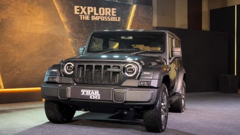 Mahindra Thar OG हुई लॉन्च! मिलेगा 6 एयरबैग, 19-इंच अलॉय व्हील्स और 330Nm टॉर्क का दम, जानें कीमत