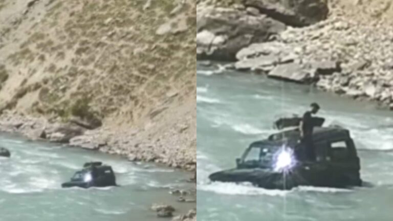 Video: रील की चाहत में दांव पर लगी जिंदगी...नदी में उतारी SUV, अचानक हो गया ऐसा तगड़ा कांड