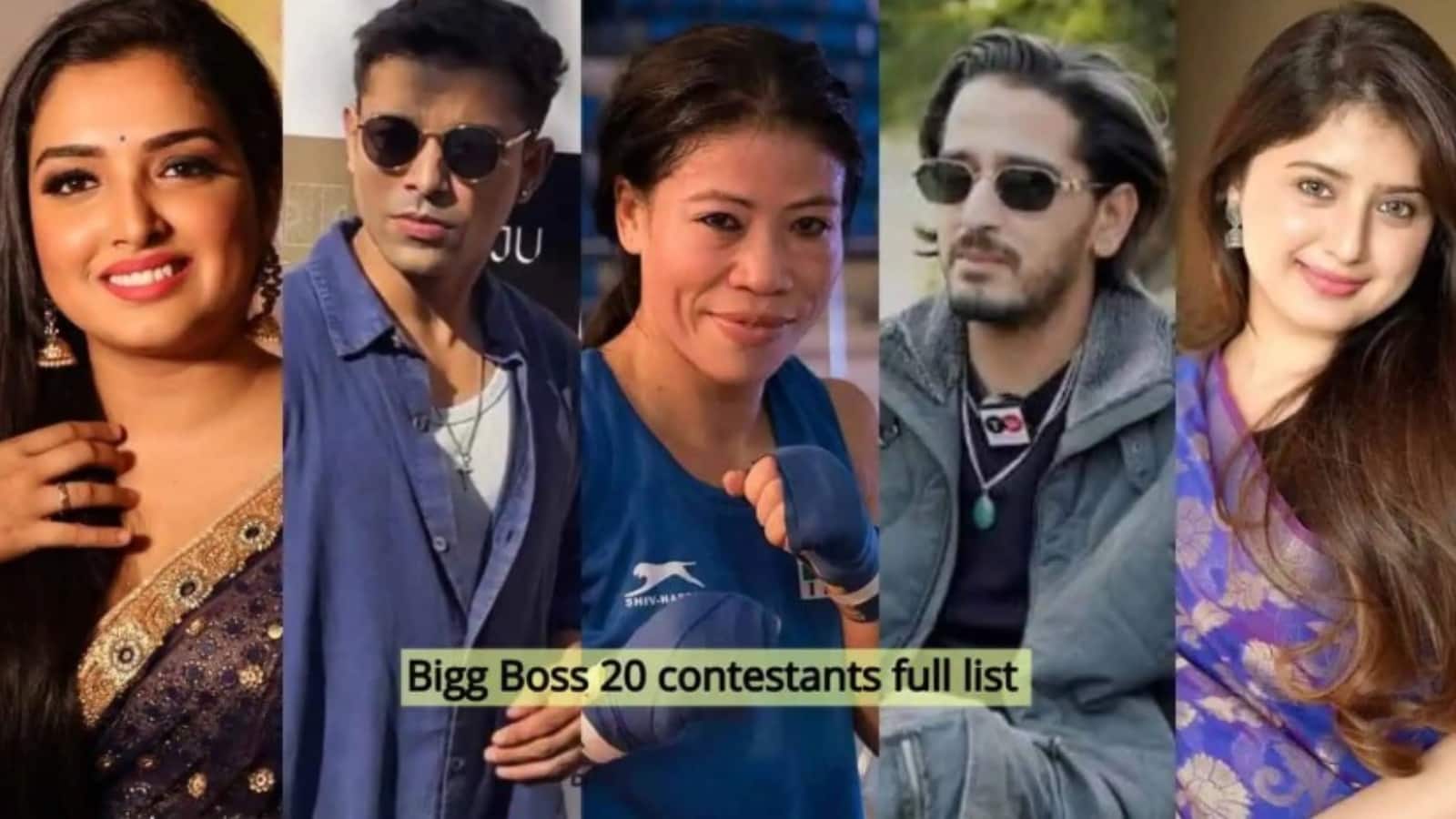 Bigg Boss 20 premiere: मैरी कॉम से लेकर आम्रपाली दुबे तक, बिग बॉस 20 में नजर आने वाले 18 कंटेस्टेंट की देंखे फुल लिस्ट