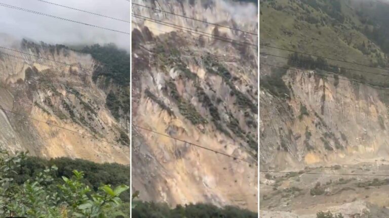 Video: नेपाल में अचानक भरभराकर गिरा पहाड़, नदी ने बदला रास्ता, कैमरे में कैद खौफनाक मंजर