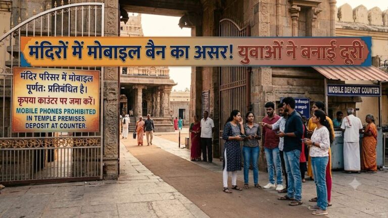 Mobiles Ban in temple: तमिलनाडु के मंदिरों में मोबाइल बैन का असर! फोन जमा कराने के बाद युवाओं ने बनाई दूरी, श्रद्धालुओं की संख्या 20% तक घटी