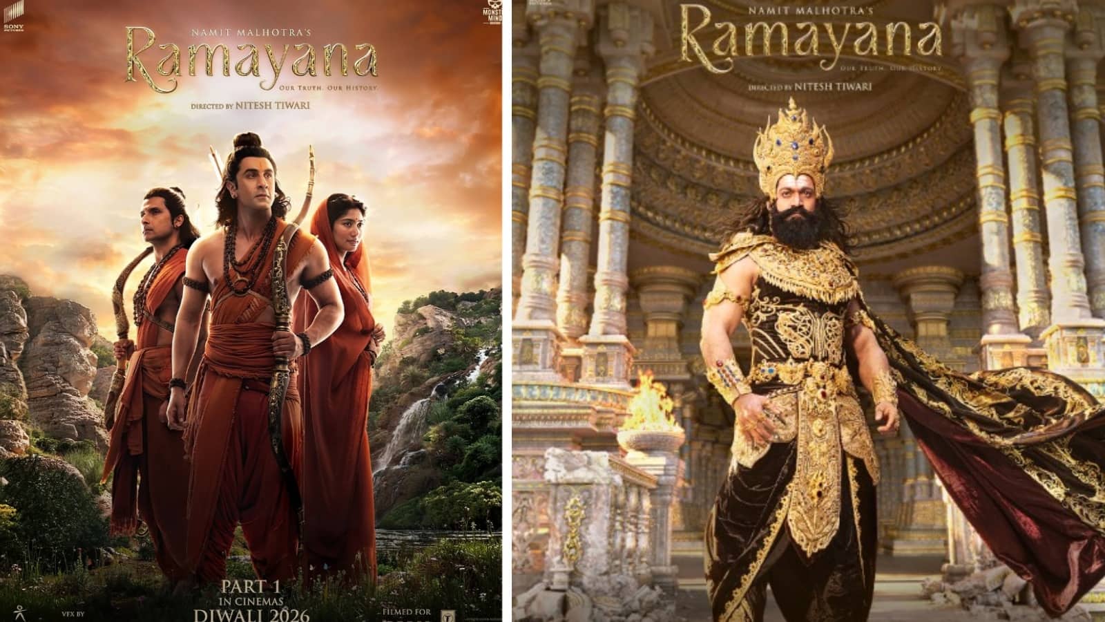 Ramayana: मेकर्स ने देर रात रिलीज किए 'रामायणम्' के नए पोस्टर, रणबीर कपूर-यश को देख इंप्रेस हुए यूजर्स