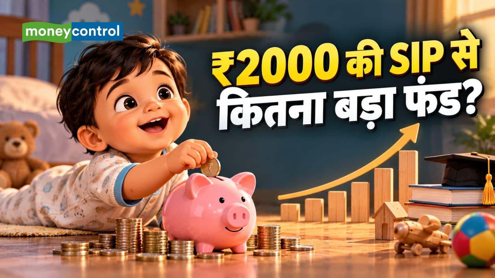 SIP Calculator: बच्चे के जन्म पर ₹2000 की SIP, 18 साल बाद कितना पैसा बनेगा? समझिए पूरा कैलकुलेशन