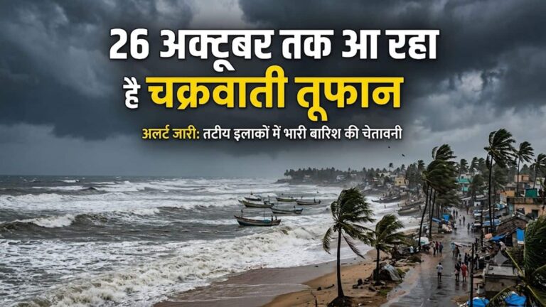 कल का मौसम: IMD का महाअलर्ट! आ रहा है भयानक चक्रवाती तूफान, दिल्ली-NCR समेत 10 राज्यों में भारी बारिश का खतरा