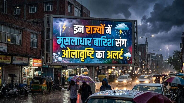 कल का मौसम 15 अक्टूबर: दिल्ली-NCR, पंजाब, हरियाणा में मूसलाधार बारिश संग ओलावृष्टि का अलर्ट! उत्तर से दक्षिण तक बिगड़ेगा मौसम