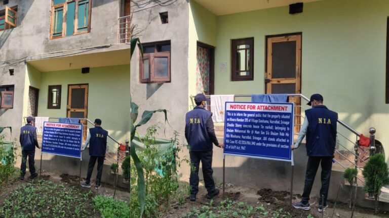 श्रीनगर में NIA का बड़ा एक्शन, LeT आतंकियों को पनाह देने वाले की संपत्ति की जब्त