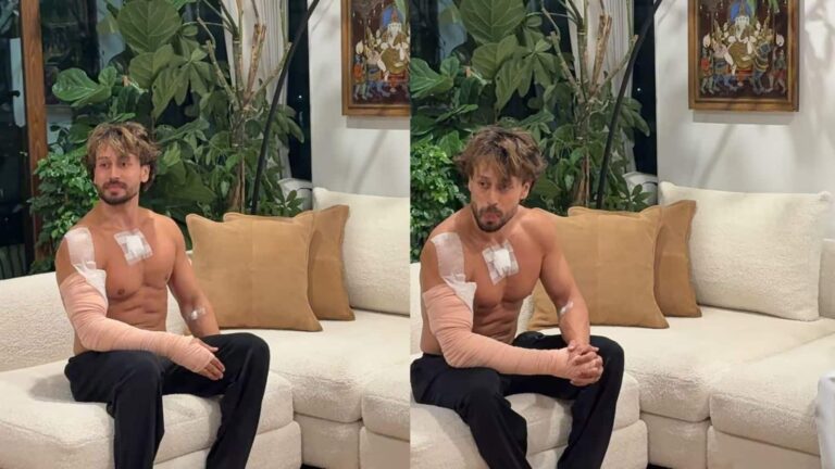 Tiger Shroff Firing: पट्टी बांधे दिखे टाइगर श्रॉफ! हाथ और सीने में आई चोट, फायरिंग के बाद एक्टर के पहली तस्वीर आई सामने; डिप्टी CM एकनाथ शिंदे ने की मुलाकात
