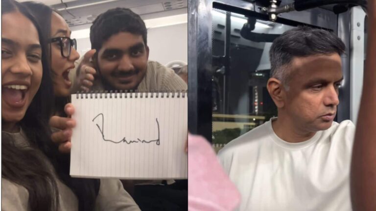 फ्लाइट में अचानक मिले राहुल द्रविड़, तीन भाई-बहनों ने किया ऐसा काम कि वीडियो हो गया वायरल