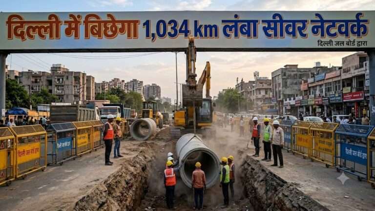दिल्ली में पानी और सीवर व्यवस्था बदलने की बड़ी तैयारी! बिछेगा 1,034 KM लंबा सीवर नेटवर्क, 113 गांवों समेत 358 कॉलोनियों को मिलेगा फायदा