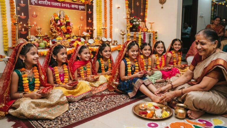 Kanya Pujan 2026: शारदीय नवरात्रि में महा अष्टमी और महा नवमी इस दिन, जानें कन्या पूजन का सही समय और राहुकाल