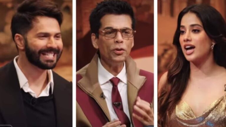 Koffee with Karan: वरुण धवन- जाह्नवी कपूर ने करण जौहर के खोले राज, अर्जुन कपूर के साथ हुआ मजेदार रैपिड-फायर राउंड