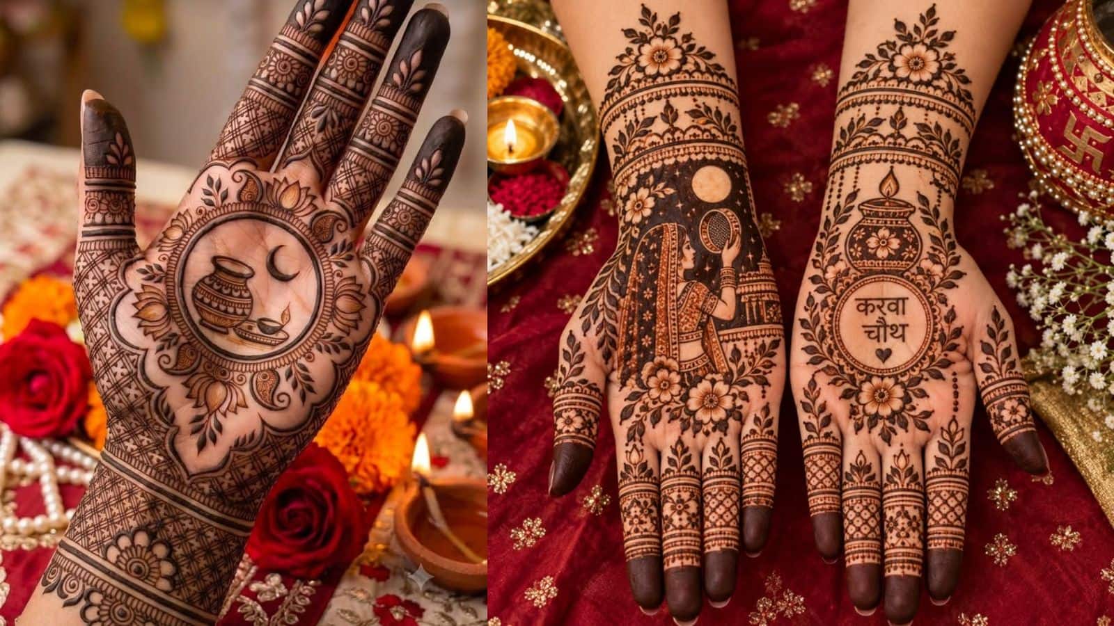 Karwa Chauth 2026: पिया के नाम की मेहंदी के 7 सबसे खूबसूरत और नए पैटर्न्स, जो देंगे सेलिब्रिटी लुक!